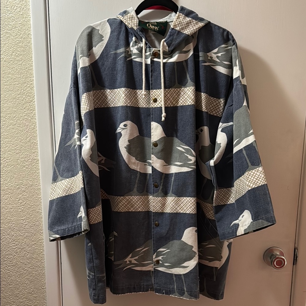 Orvis Hooded Jacket with Seagull Print